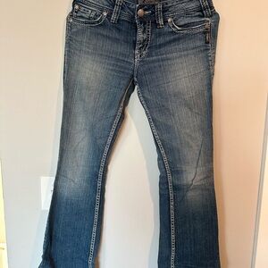 Silver Jeans Medium Blue Flare Jeans